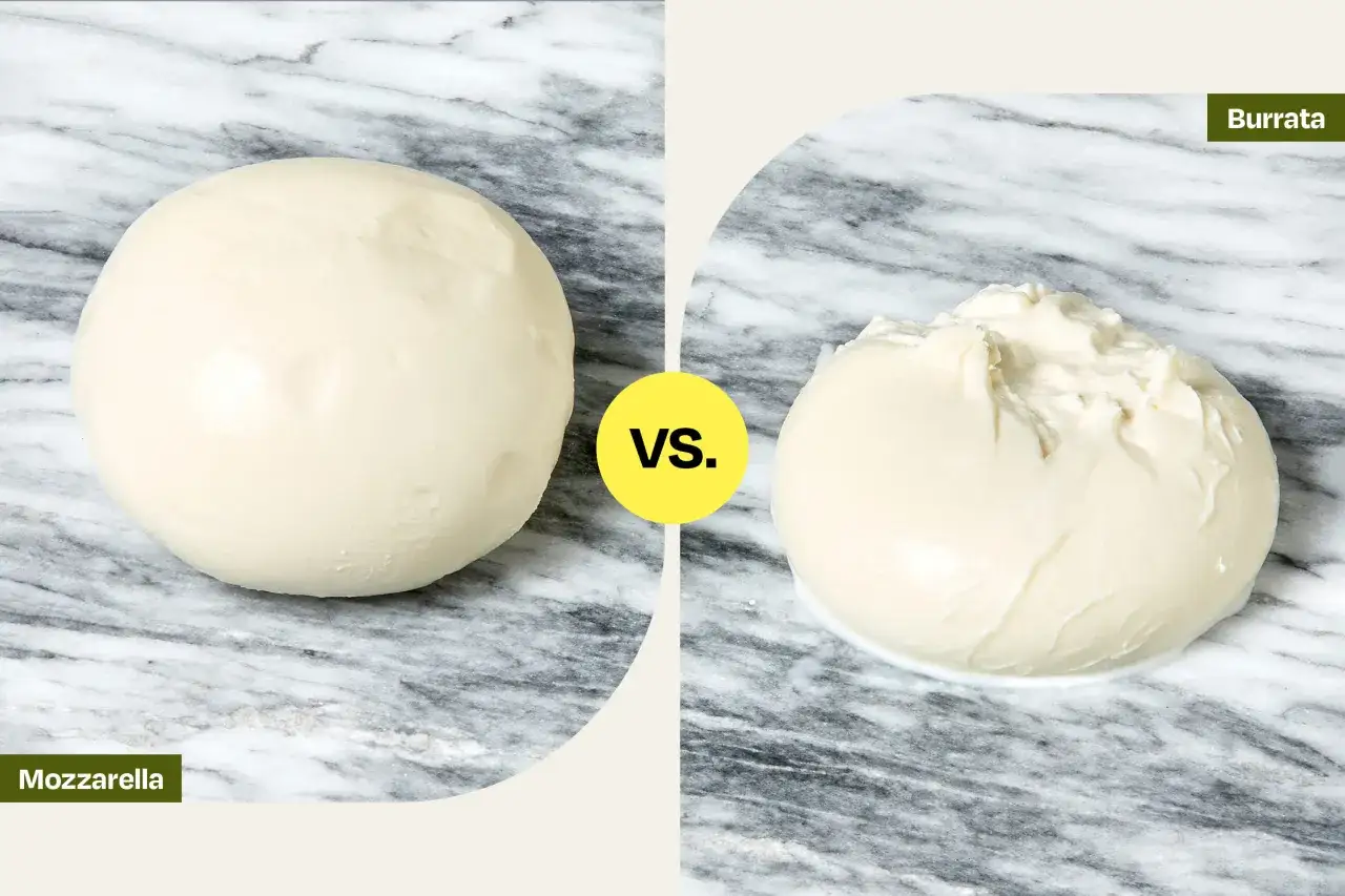 Porównanie mozzarelli i burraty. Dowiedz się, ile kcal ma mozzarella i jak wpływa na dietę.